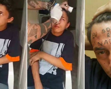 Jovem Foi Apanhado a Roubar e Como Castigo Tatuaram-lhe a Testa Jovem Foi Apanhado a Roubar e Como Castigo Tatuaram-lhe a Testa