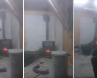Grupo De Imbecis Faz Experiência Com Fogão a Lenha e Provocam Explosão Dentro De Garagem