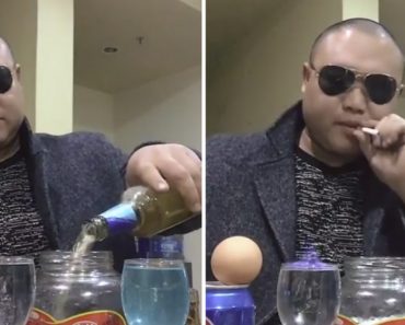 Homem Mostra Como Prepara o Seu Invulgar Cocktail