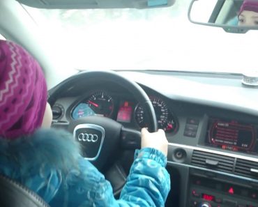VIDEO: Menina De 8 Anos Filmada Pelos Pais a Conduzir a 100km/h Em Estrada Com Gelo