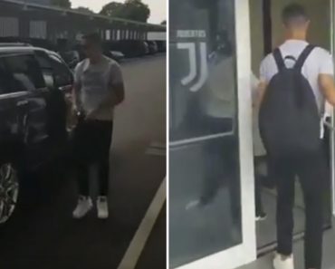 Foi Assim a Chegada De Cristiano Ronaldo Ao Centro De Treino Da Juventus
