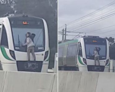VIDEO: Viajou Quatro Minutos Agarrado Ao Pára-Brisas De Um Comboio a 110 km/h