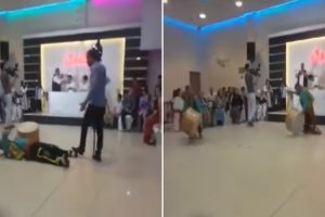 VIDEO: Demonstração Musical Com Tambores Termina Em Agressão Acidental