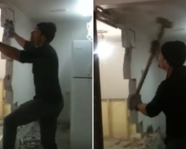 VIDEO: Em Vez De Chamar Profissionais Resolveu Fazer Ele a Demolição, Mas Não Podia Ter Corrido Pior!