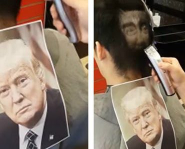 Barbeiro Faz Peculiar Corte De Cabelo Com a Imagem De Donald Trump