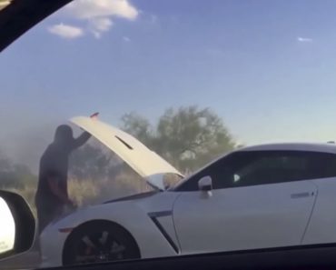 Homem Quis Mostrar a Potência Do Seu Nissan GTR, Mas Acaba Por Rebentar o Motor