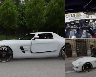 Amigos Constroem Bicicleta Com o Aspeto De Um Mercedes SLS