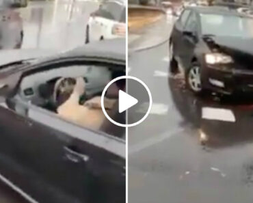 Mulher Tenta Fugir Do Local Do Acidente e Acaba Por Provocar Outro Acidente Mulher Tenta Fugir Do Local Do Acidente e Acaba Por Provocar Outro Acidente