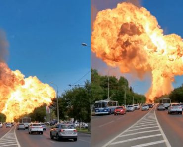 VIDEO: Enorme Explosão Em Posto De Combustível Na Rússia