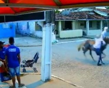 VIDEO: Ladrões Encapuzados Chegam a Cavalo e Assaltam Mercearia Mas São Apanhados Pela Videovigilância