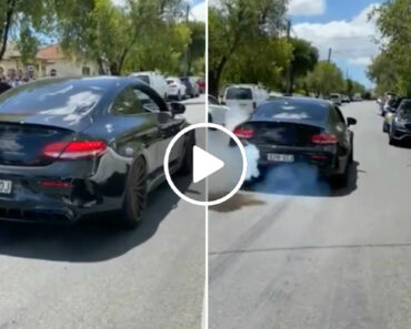 Incendeia Mercedes C63 AMG Ao Tentar Fazer Um “Burnout” Em Frente Aos Amigos Incendeia Mercedes C63 AMG Ao Tentar Fazer Um “Burnout” Em Frente Aos Amigos