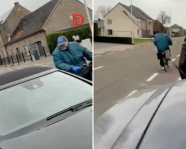 Automóveis Em Oficina Eram Constantemente Cuspidos Por Ciclista Que Acabou Por Receber a Sua Dose De Karma