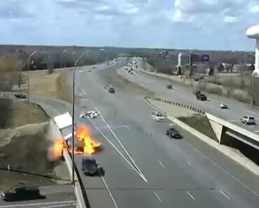 Camião Explode Após Acidente