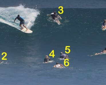 Surfista Evita Bater Em 25 Pessoas Numa Só Onda