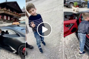 Dono De Lamborghini Faz o Dia De Uma Criança Que Espiava o Interior Do Seu Carro