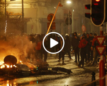 As Imagens Da Destruição Nas Ruas De Bruxelas Após o Bélgica-Marrocos