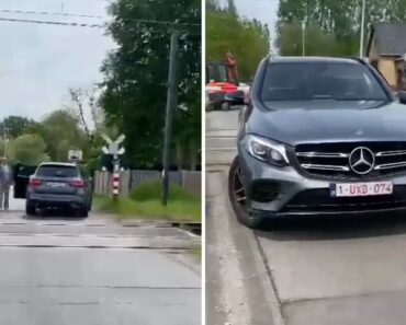 Condutora Fica Com Carro Preso Numa Passagem De Nível Em Obras Condutora Fica Com Carro Preso Numa Passagem De Nível Em Obras
