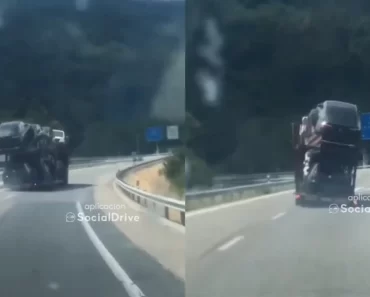 Camião Carregado De Carros Às Bolandas: Cai Ou Não Cai?! Camião Carregado De Carros Às Bolandas: Cai Ou Não Cai?!