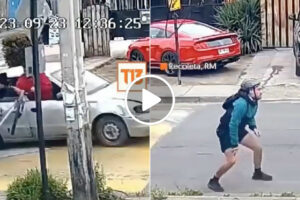 Ciclista Viu a Sua Bicicleta Ser Roubada Enquanto Pedalava Por Ladrões De Carro a Alta Velocidade