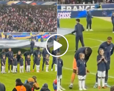 Mbappé Ajudou Menina Que Estava Com Frio Antes Do Jogo Entre França e Escócia