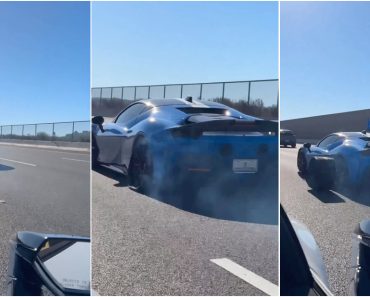 Condutor De Um Ferrari SF90 Fica Sem Pneu Em Pleno Andamento Condutor De Um Ferrari SF90 Fica Sem Pneu Em Pleno Andamento