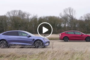 Tesla Model 3 Vs BYD Seal Lado a Lado Para Um Teste De Arranque e Uma Prova De Travagem