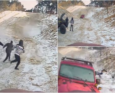 Destruíram Três Jipes Em Questão De Segundos Após Subida Mal Calculada Na Neve Destruíram Três Jipes Em Questão De Segundos Após Subida Mal Calculada Na Neve