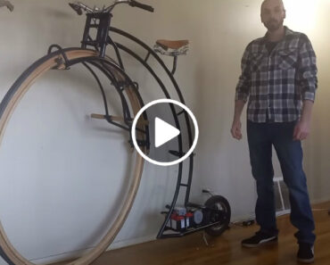 Engenhocas Constrói Bicicleta “Penny-Farthing” Motorizada Sem Cubo