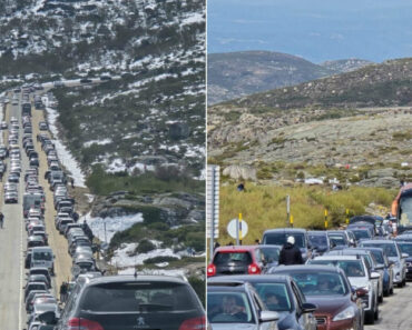 Grande Afluência à Serra Da Estrela Criou Filas Gigantes No Acesso à Torre Grande Afluência à Serra Da Estrela Criou Filas Gigantes No Acesso à Torre