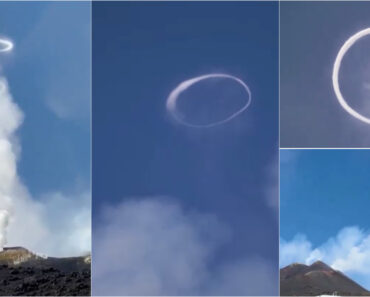 Vulcão Etna Libertou “Anéis De Fumo” e As Imagens Raras Conquistaram a Internet