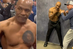 Mike Tyson Exibe-se Em Tronco Nu Antes Do Combate Com Jake Paul… “Não Preciso De T-Shirt”