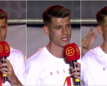 Morata Não Esqueceu Os Jogadores Históricos Da Seleção Espanhola Durante As Celebrações Morata Não Esqueceu Os Jogadores Históricos Da Seleção Espanhola Durante As Celebrações