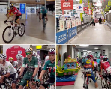 6ª Etapa Da Vuelta Começou Dentro De Um Hipermercado Carrefour Em Jerez De La Frontera