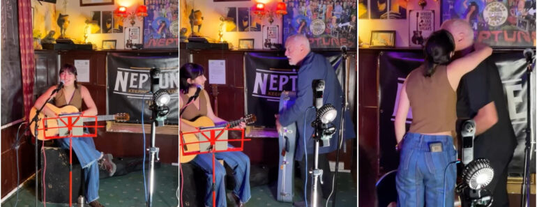 David Gilmour Aparece De Surpresa Em Concerto Da Filha Num Pequeno Pub Em Inglaterra David Gilmour Aparece De Surpresa Em Concerto Da Filha Num Pequeno Pub Em Inglaterra