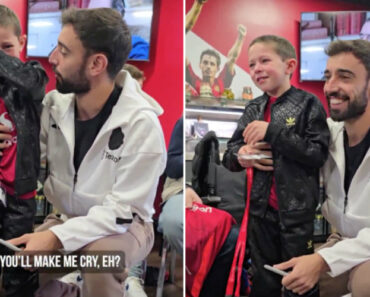 Menino Ficou Em Lágrimas Ao Cumprir o Sonho De Conhecer Bruno Fernandes Menino Ficou Em Lágrimas Ao Cumprir o Sonho De Conhecer Bruno Fernandes