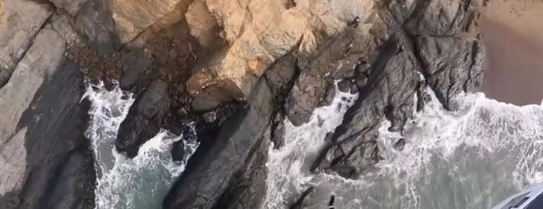 O Momento Em Que Um Homem Preso Num Penhasco é Resgatado De Helicóptero O Momento Em Que Um Homem Preso Num Penhasco é Resgatado De Helicóptero