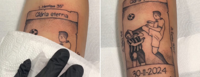 Ver Para Crer. Adepto Do Botafogo Tatua “Patada” Na Final Da Libertadores Ver Para Crer. Adepto Do Botafogo Tatua “Patada” Na Final Da Libertadores