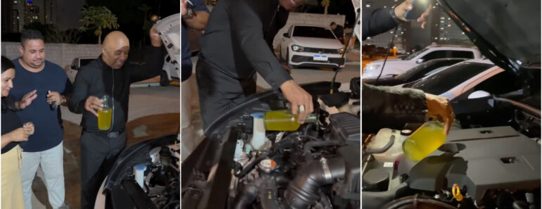 Pastor é Criticado Após Colocar Azeite Dentro De Motor De Carros Para Abençoar Pastor é Criticado Após Colocar Azeite Dentro De Motor De Carros Para Abençoar