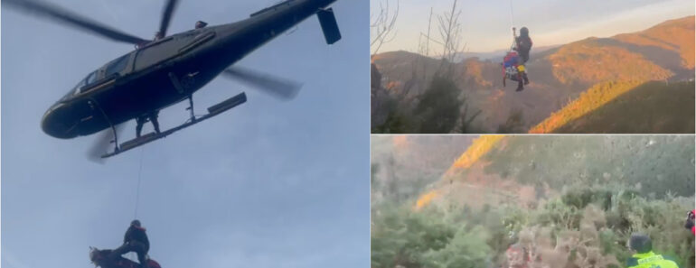 Vídeo Mostra Resgate Aéreo De Caçador Que Caiu Numa Escarpa Em Sistelo Vídeo Mostra Resgate Aéreo De Caçador Que Caiu Numa Escarpa Em Sistelo