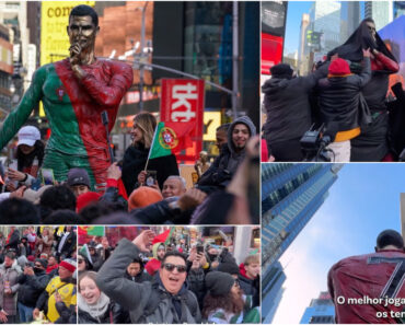 Cristiano Ronaldo Ganhou Estátua De Bronze Em Nova Iorque No Dia Em Que Completou 40 Anos