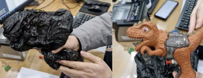 Homem Tentou Assaltar Banco Com Pistola De Água Em Forma De Dinossauro Homem Tentou Assaltar Banco Com Pistola De Água Em Forma De Dinossauro
