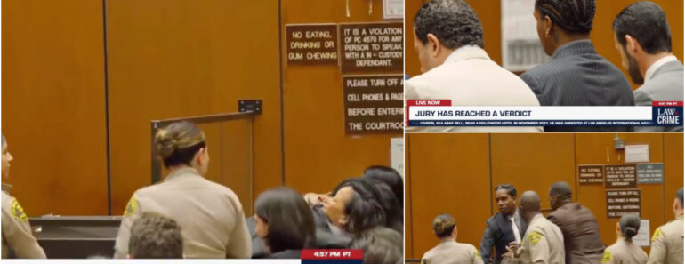 As Imagens Do Momento Em Que A$AP Rocky é Absolvido Em Tribunal e Corre Para Os Braços De Rihanna As Imagens Do Momento Em Que A$AP Rocky é Absolvido Em Tribunal e Corre Para Os Braços De Rihanna