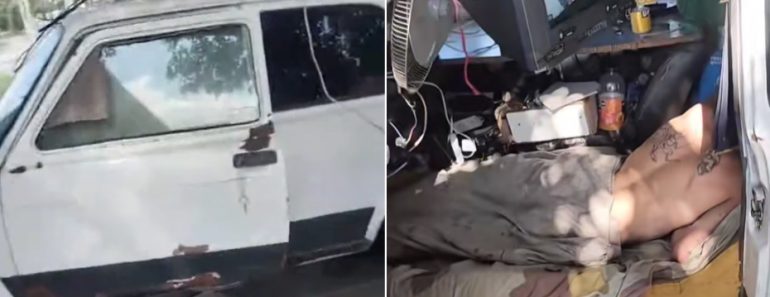 Mãe Mete Filho Na Rua. Homem Faz “Renascer” Carro Que Se Torna Casa Mãe Mete Filho Na Rua. Homem Faz “Renascer” Carro Que Se Torna Casa
