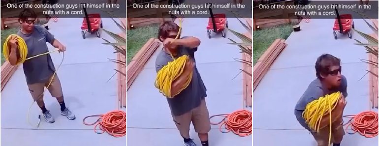 O Homem Que Estava a Enrolar Um Fio e Provocou o Erro Mais “Doloroso” De Todos Num Homem O Homem Que Estava a Enrolar Um Fio e Provocou o Erro Mais “Doloroso” De Todos Num Homem