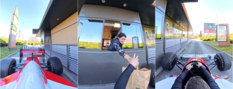 Homem Surpreende Funcionários Do Mcdonald’s Ao Chegar Num Carro De Fórmula 1 Homem Surpreende Funcionários Do Mcdonald’s Ao Chegar Num Carro De Fórmula 1
