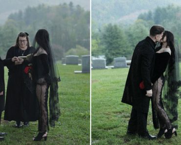 Família Adams? Kelsey e David Subiram Ao Altar Num… Cemitério