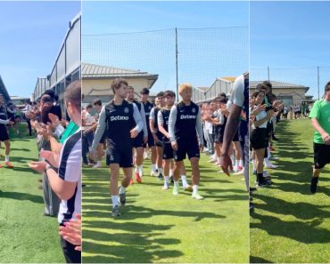 Sporting Bicampeão é Recebido Com Emoção Na Academia Cristiano Ronaldo e Nem Paulinho Ficou Esquecido