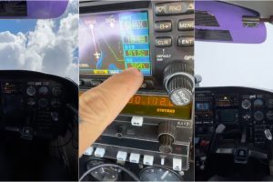 Piloto Mostra o Que Acontece Quando o Avião Passa Dentro De Uma Nuvem