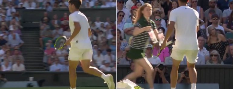 Alcaraz Interrompe Jogo Em Wimbledon Para Ajudar Adepto Em Dificuldades Devido Ao Calor Alcaraz Interrompe Jogo Em Wimbledon Para Ajudar Adepto Em Dificuldades Devido Ao Calor