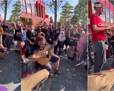 Adeptos Do Liverpool Entoam Cântico Dedicado a Diogo Jota Junto Ao Estádio De Anfield Adeptos Do Liverpool Entoam Cântico Dedicado a Diogo Jota Junto Ao Estádio De Anfield